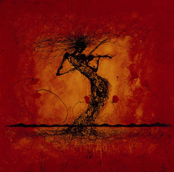 Red Violinist By Joseph Santori