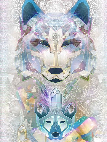 Crystalline Wolf Totem By Mugwort