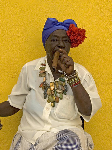 Cigar Lady By Pedro Carvajal